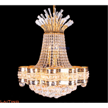 Lustre de cristal dourado pequeno decorativo do pendente do hotel que ilumina LT-78152